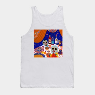 Day of the Dead Digital Art Tank Top